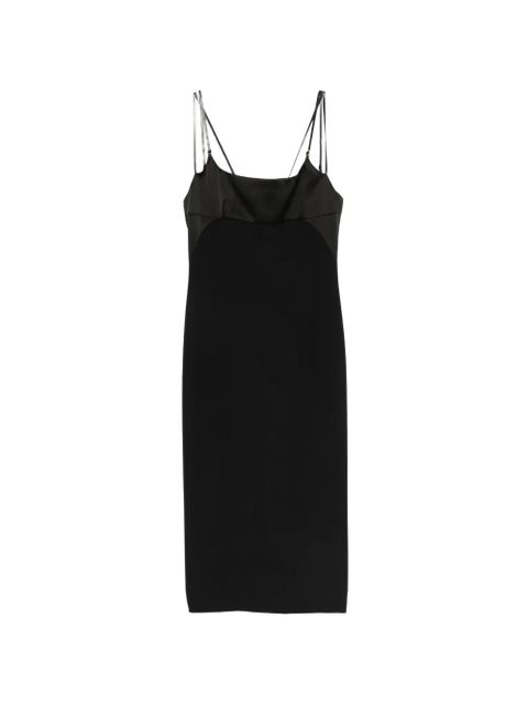 TOM FORD midi strap square neck dress - Black - zdjęcie produktu nr 1