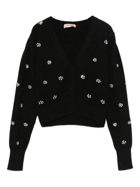 TWINSET floral-pattern cardigan - Black - zdjęcie produktu nr 1