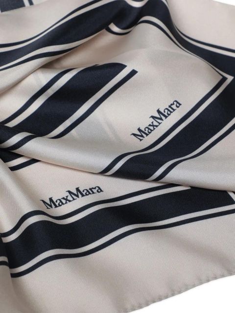 Max Mara striped scarf - Neutrals