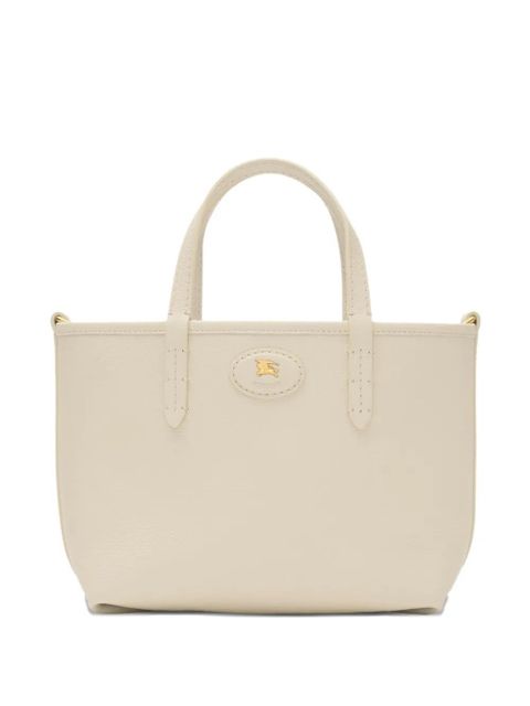 Burberry small Bloomsbury grained-leather reversible check tote bag - Neutrals - zdjęcie produktu nr 1