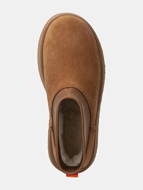 UGG śniegowce zamszowe Classic Mini Dipper kolor brązowy 1168170-CHE