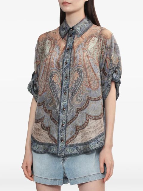 ZIMMERMANN paisley-print blouse - Blue