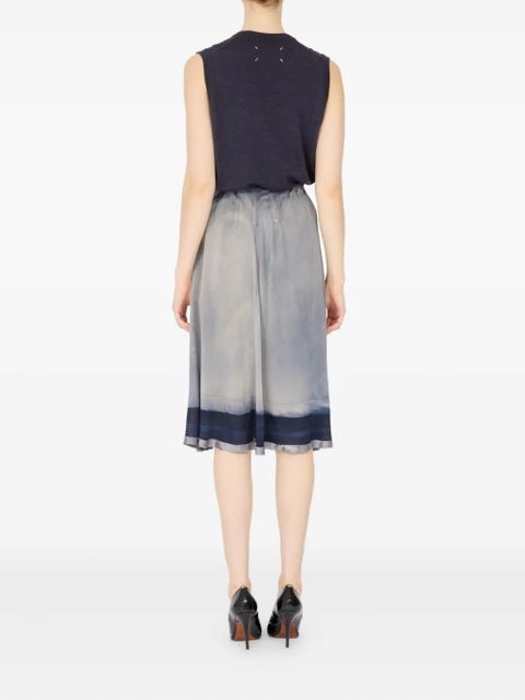 Maison Margiela printed skirt - Blue