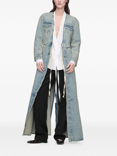 Maison Margiela V-neck cotton shirt - White - zdjęcie produktu nr 2