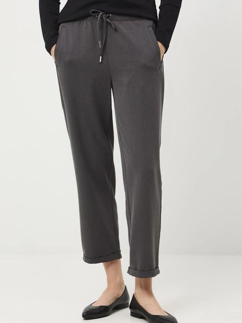 Medicine spodnie damskie kolor szary fason chinos medium waist - zdjęcie produktu nr 2