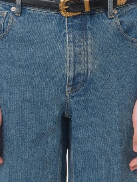 Valentino Garavani VLogo leather belt - Black