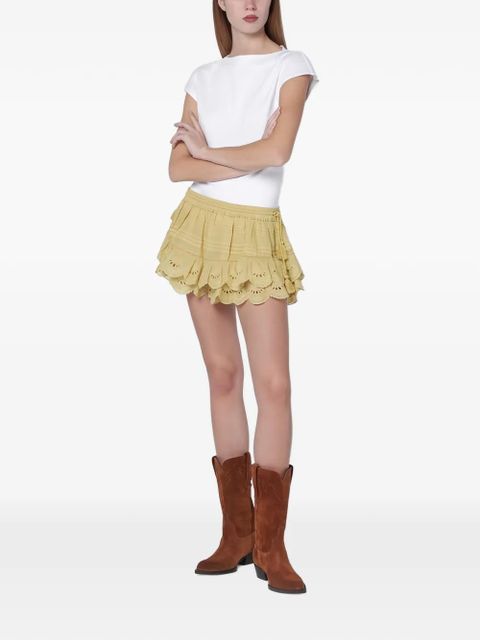 ISABEL MARANT ruffled shorts - Yellow - zdjęcie produktu nr 2