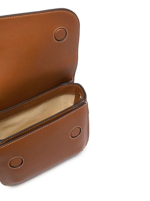 Aspinal Of London Ella smooth crossbody bag - Brown