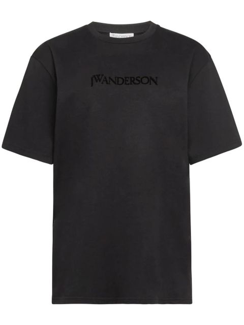JW Anderson logo-embroidered T-shirt - Black - zdjęcie produktu nr 1