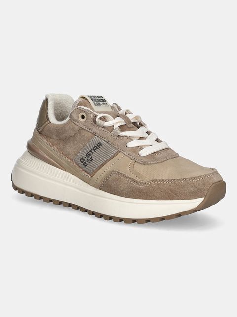 G-Star sneakersy zamszowe LYN TWL W damskie kolor brązowy D28140-01-5062 - zdjęcie produktu nr 1