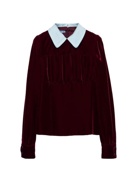 Prada collared ruched blouse - zdjęcie produktu nr 2