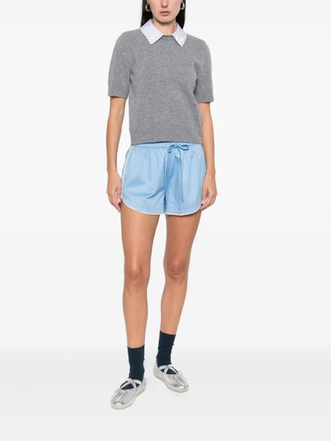 SANDRO beaded-trim shorts - Black - zdjęcie produktu nr 2