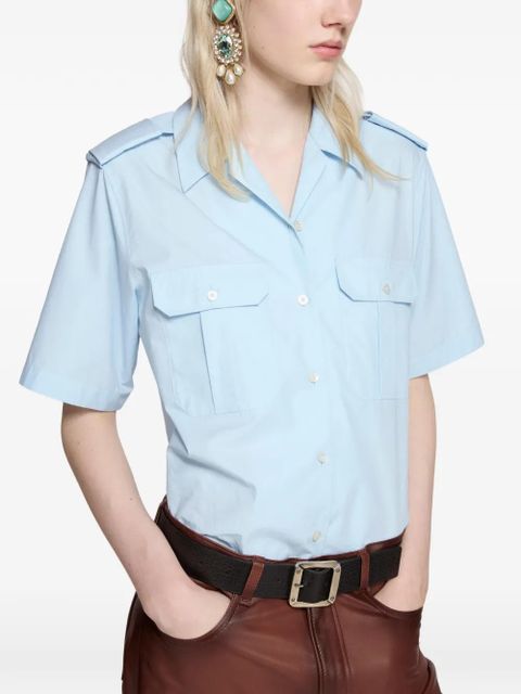 Acne Studios patch-pocket shirt - Blue