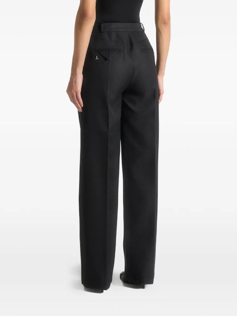 Manière De Voir Julie twin-pleated tailored trousers - Black