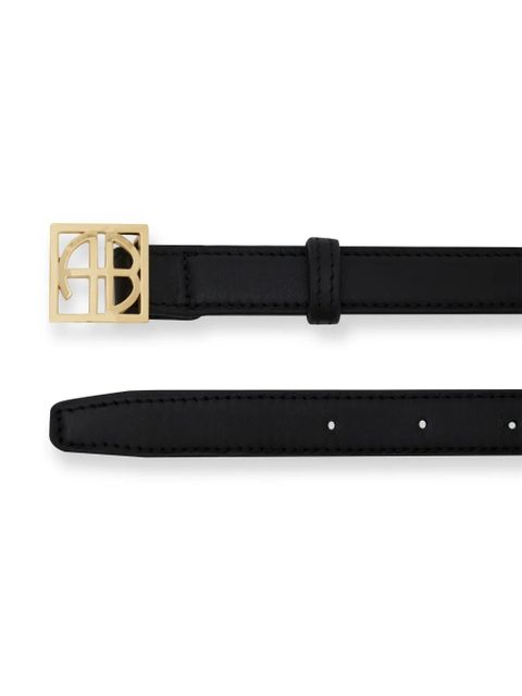 ANINE BING Monogram belt - Black - zdjęcie produktu nr 2