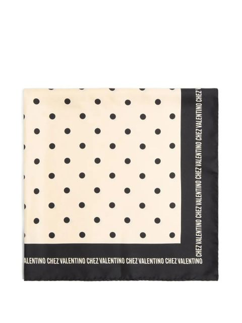 Valentino Garavani Chez silk scarf - Neutrals