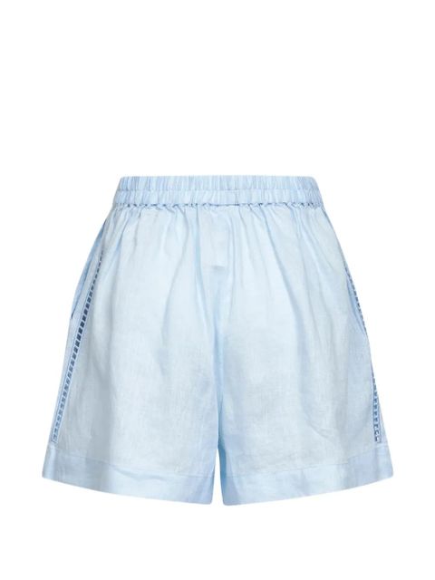 MC2 Saint Barth Amani broderie-anglaise shorts - Blue - zdjęcie produktu nr 2
