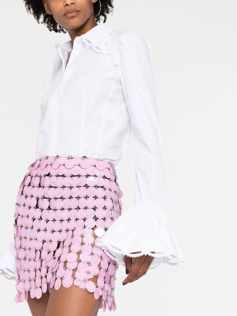 Rabanne chainmail mini skirt - Pink