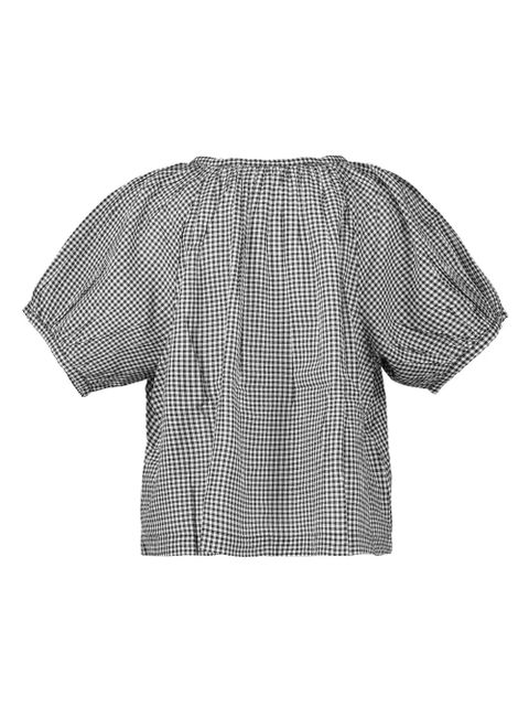 DÔEN June puff-sleeve blouse - Black - zdjęcie produktu nr 2