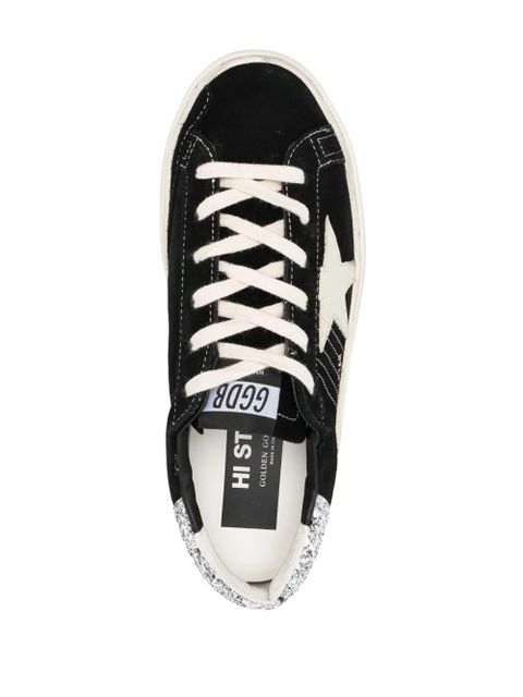 Golden Goose Hi Star glitter suede sneakers - Black - zdjęcie produktu nr 2