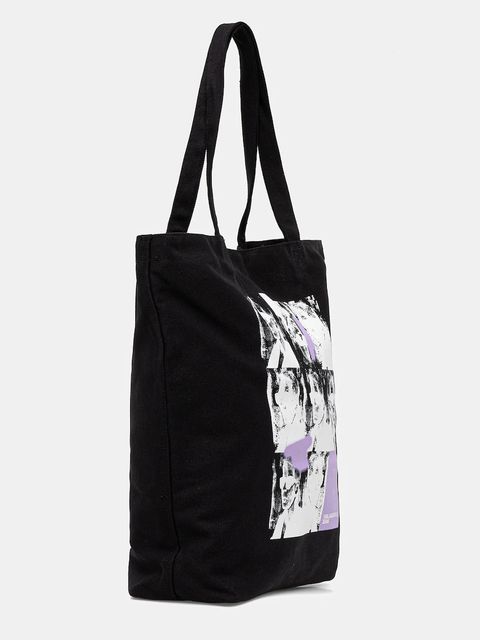 Karl Lagerfeld Jeans torebka bawełniana kolor czarny A3W50070