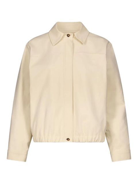 LouLou de Saison Drew elasticated waist cotton jacket - Neutrals - zdjęcie produktu nr 1