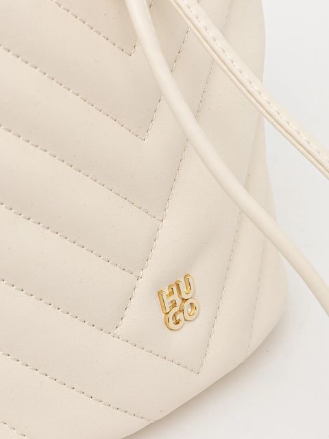 HUGO torebka Chris 2.0 QU_Drawstr kolor beżowy 50557907