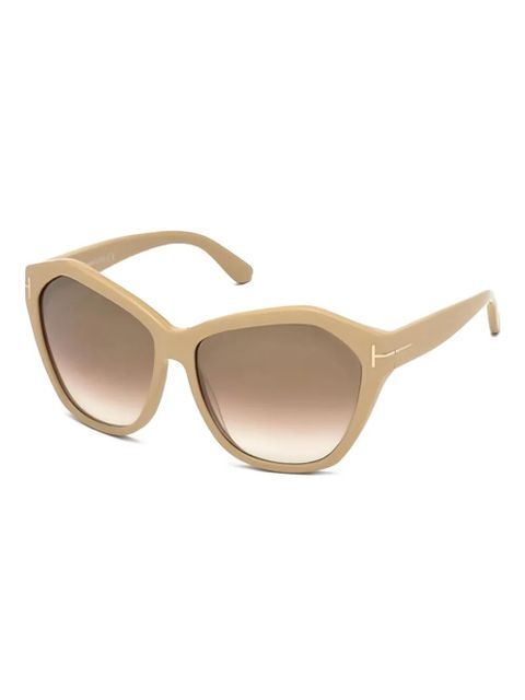 TOM FORD Eyewear cat-eye full-rim sunglasses - Brown