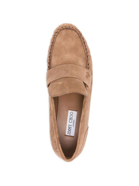 Jimmy Choo Ellis suede loafers - Neutrals