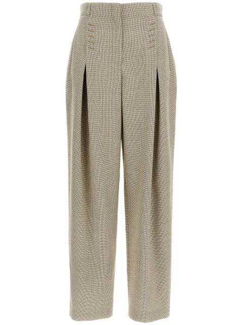 FENDI micro-check trousers - Neutrals - zdjęcie produktu nr 1