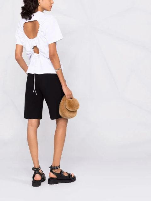 Cecilie Bahnsen cut-out rear-tie top - White