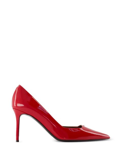 Giuseppe Zanotti Vague pointed leather pumps - Red - zdjęcie produktu nr 1