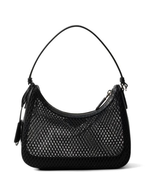 Prada Re-Edition 2005 mesh and brushed leather bag - Black - zdjęcie produktu nr 2