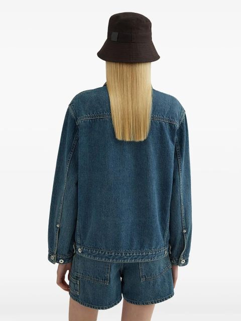 Jil Sander washed denim jacket - Blue