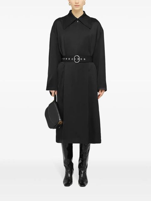 Jil Sander belted trench coat - Black - zdjęcie produktu nr 2