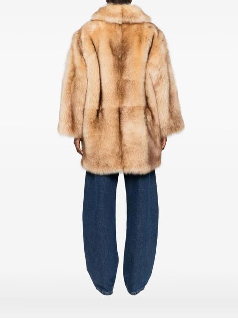 Prada lamb-shearling coat - Brown