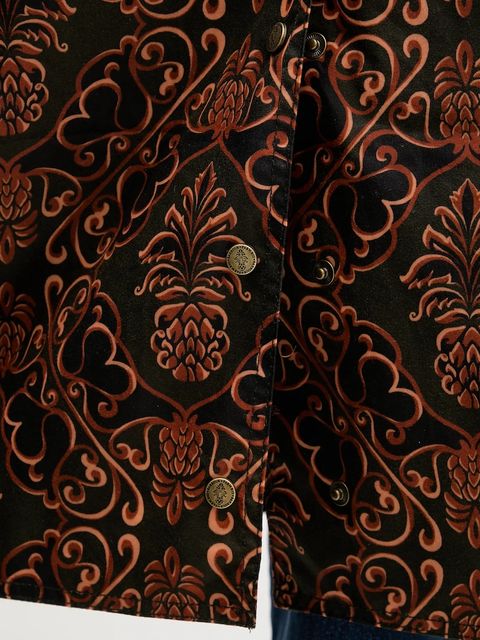 Barbour płaszcz x Farm Rio kolor multicolor LWX1503