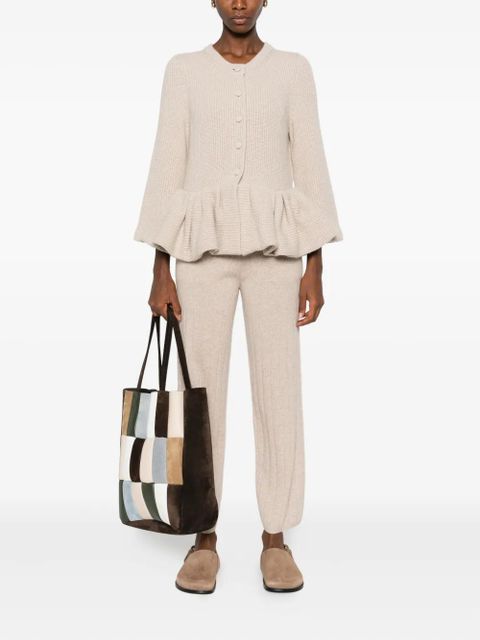 Max Mara ribbed cashmere trousers - Neutrals - zdjęcie produktu nr 2