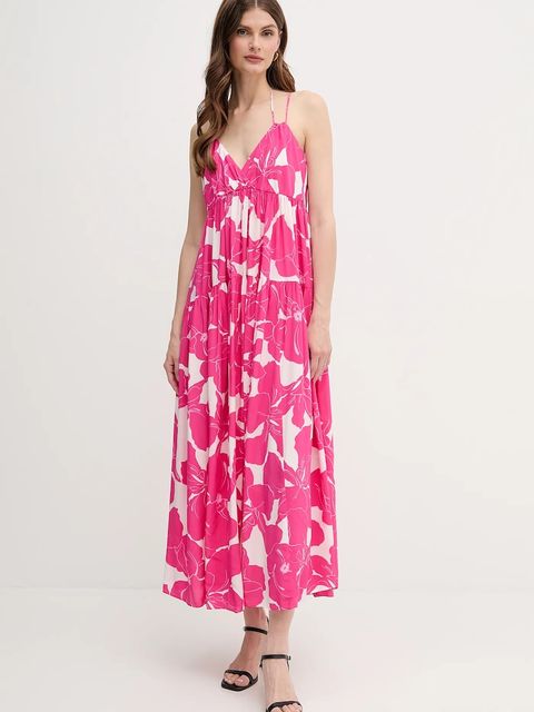 Marc Aurel sukienka kolor różowy maxi rozkloszowana 6981-1010-24795 - zdjęcie produktu nr 1