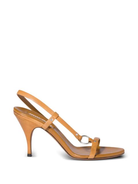 Miu Miu ring-detail heeled sandals - Neutrals - zdjęcie produktu nr 1