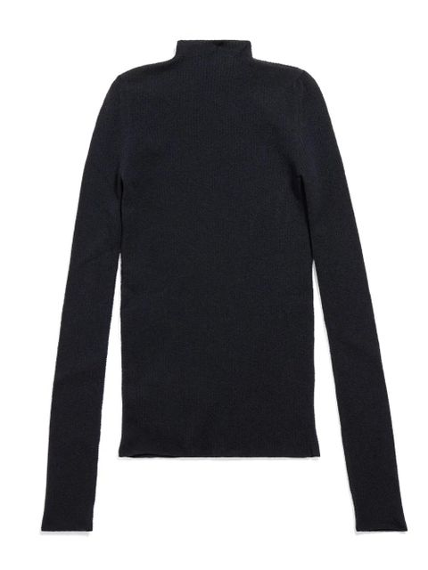 Balenciaga crew-neck knitted jumper - Black
