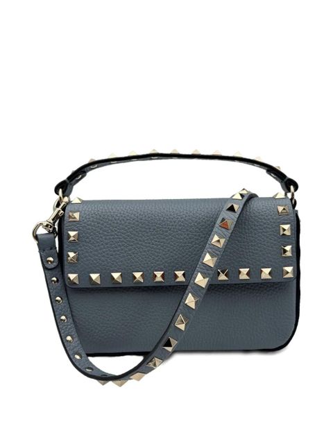 Valentino Garavani Rockstud leather tote bag - Blue