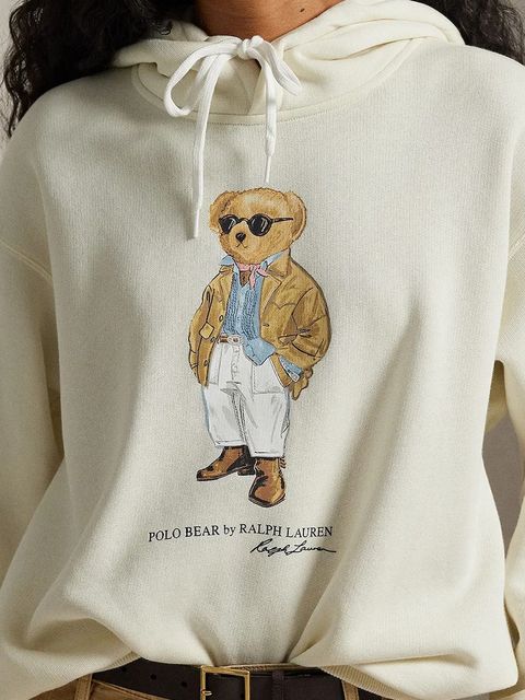 Polo Ralph Lauren bluza damska kolor beżowy z nadrukiem 211A96598