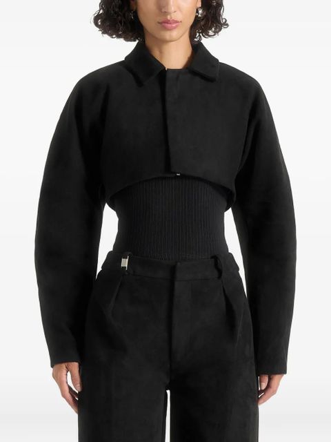 Manière De Voir Elya balloon sleeves jacket - Black