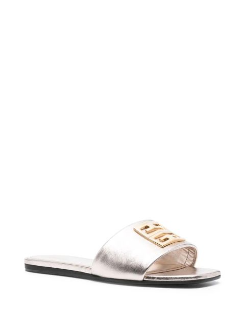 Givenchy 4G-motif leather sandals - Gold - zdjęcie produktu nr 2