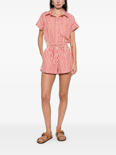 Faithfull the Brand Orozco striped playsuit - Red - zdjęcie produktu nr 2