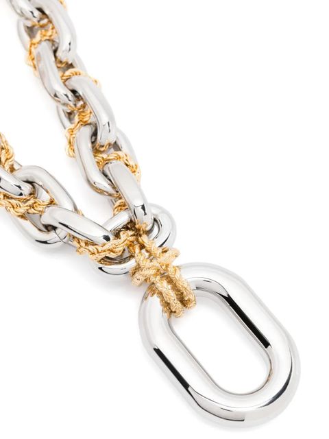 Rabanne Paco chain necklace - Silver