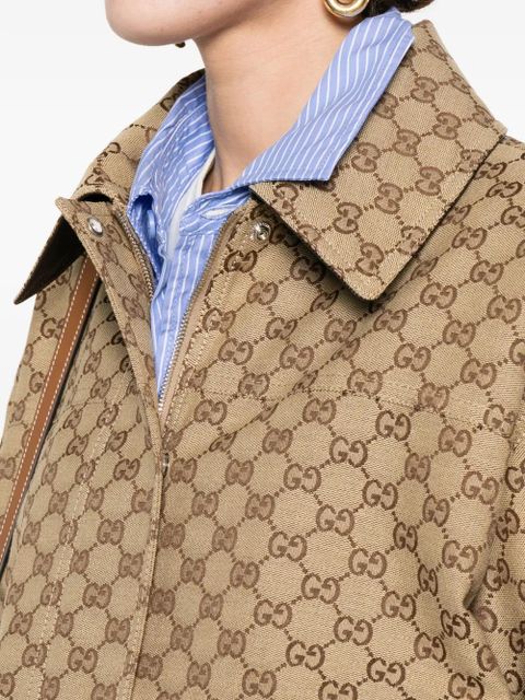 Gucci logo-monogram jacket - Neutrals