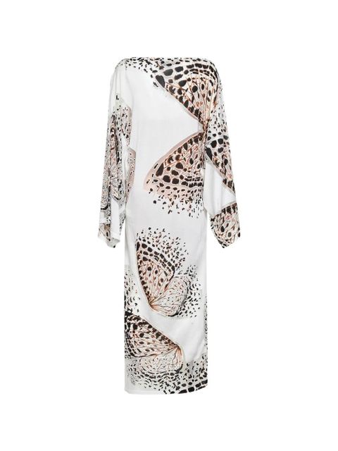 Blumarine butterfly-print shift dress - White - zdjęcie produktu nr 2
