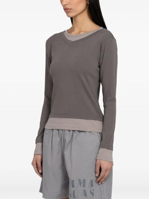 Gimaguas layered long-sleeve T-shirt - Grey